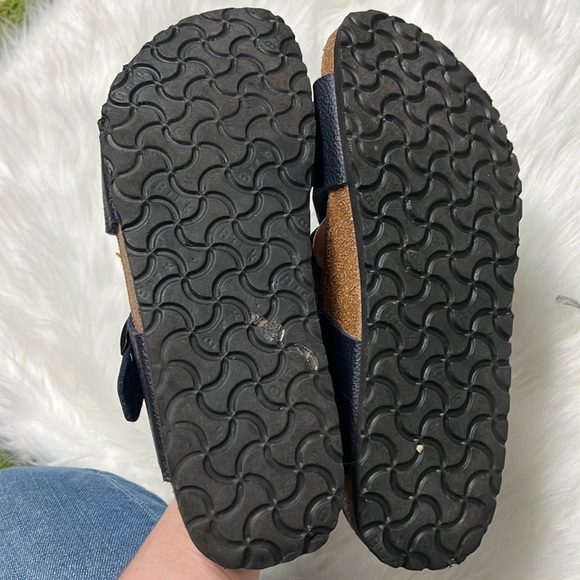 Birkis by Birkenstock blue sandals mens 7 womens 9 - Picture 4 of 7